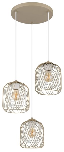 Globo 15965-3HR - Lampadario sospeso a cavo DICHTI 3xE27/40W/230V