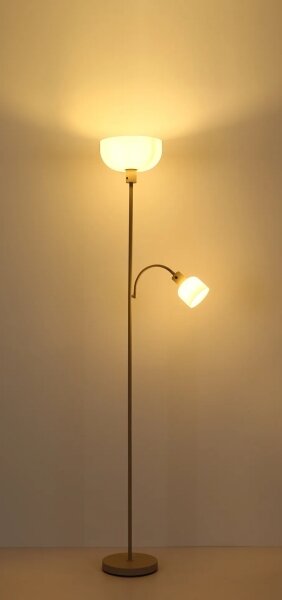 Globo 59947S - Lampada da terra HINTON 1xE27/40W/230V + 1xE14/25W