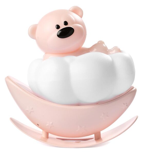 ONLI - LED Lampada notturna ricaricabile per bambini NUVOLINA LED/2,5W/5V orso/rosa