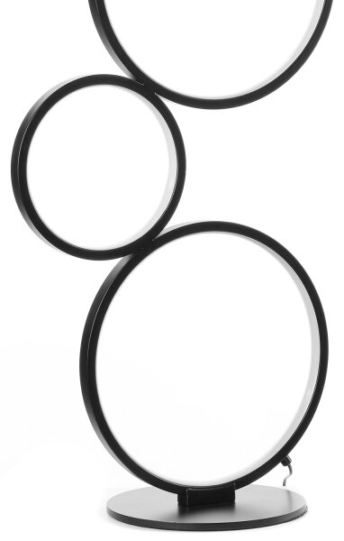 ONLI - Lampada da terra LED RINGS LED/58W/230V 4000K nera