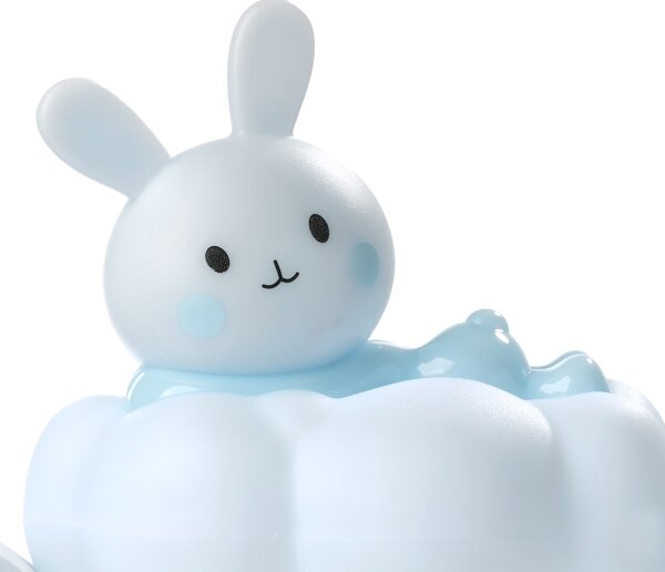 ONLI - LED Luce notturna ricaricabile per bambini NUVOLINA LED/2,5W/5V coniglietto/blu