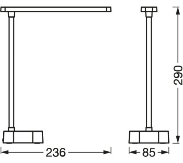 Osram - Lampada da tavolo LED dimmerabile a sfioramento PANAN LED/5,2W/5V 1200 mAh CRI 90