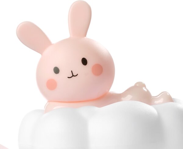 ONLI - LED Luce notturna ricaricabile per bambini NUVOLINA LED/2,5W/5V coniglietto/rosa