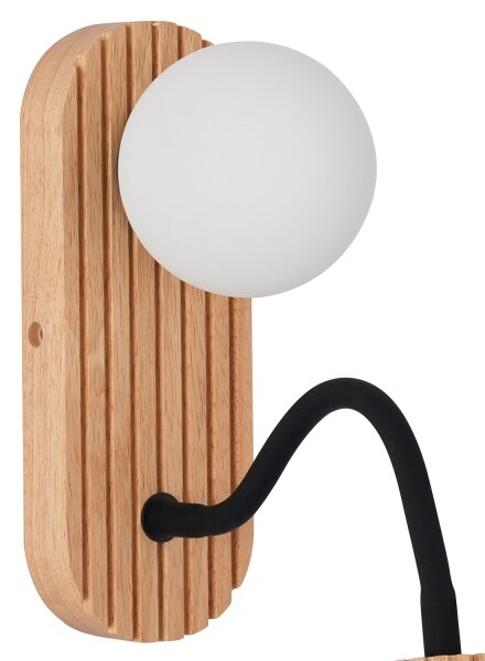Brilagi - Lampada da parete MODERN WOOD 1xG9/5W/230V + 1xGU10/8W in legno