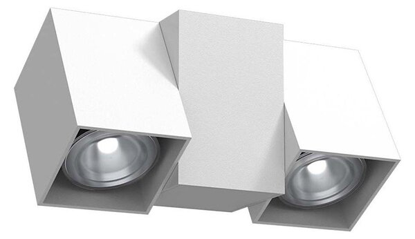Brosline 2295 - Faretto da parete CUBE 2xGU10/10W/230V bianco