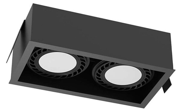 Brosline 3274 - Plafoniera da incasso CAGE 2xGU10/18W/230V nera