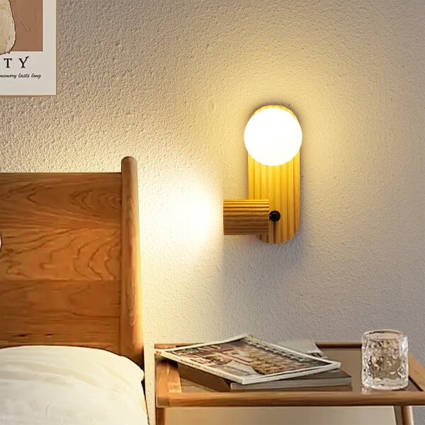 Brilagi - Faretto da parete MODERN WOOD 1xG9/5W/230V+1xGU10/8W legno