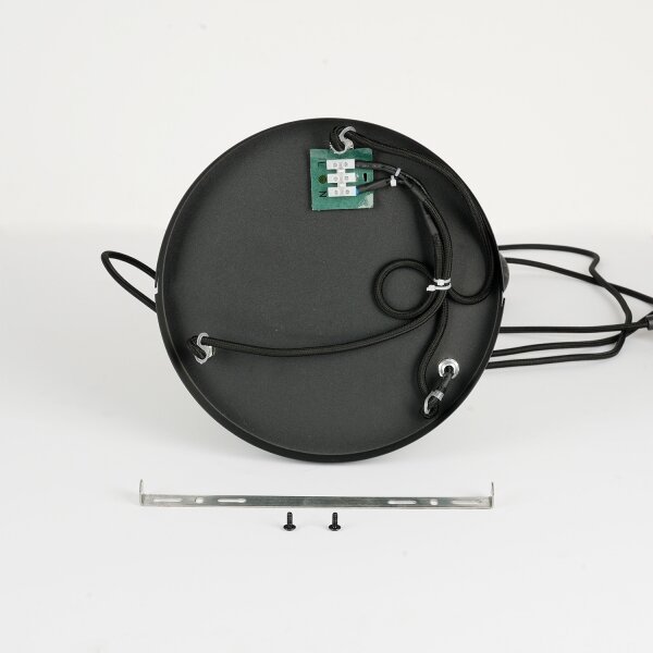 Brilagi - Lampadario sospeso a cavo NORDIC WAVE 3xE27/15W/230V diam. 38 cm lino/nero