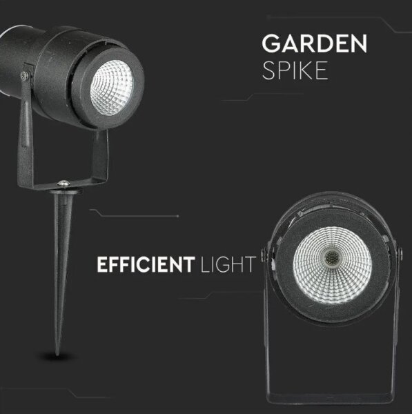 Lampada da esterno LED LED/12W/230V 3000K nero IP65