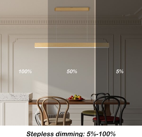 Brilagi - Lampadario LED dimmerabile SLEEKLINE SMART LED/40W/230V Wi-Fi Tuya + telecomando