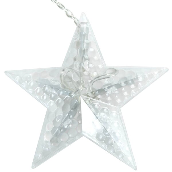 Aigostar - Catena natalizia LED da esterno 120xLED/6W/230V/8 funzioni 3x0,6m IP44 bianco freddoDO