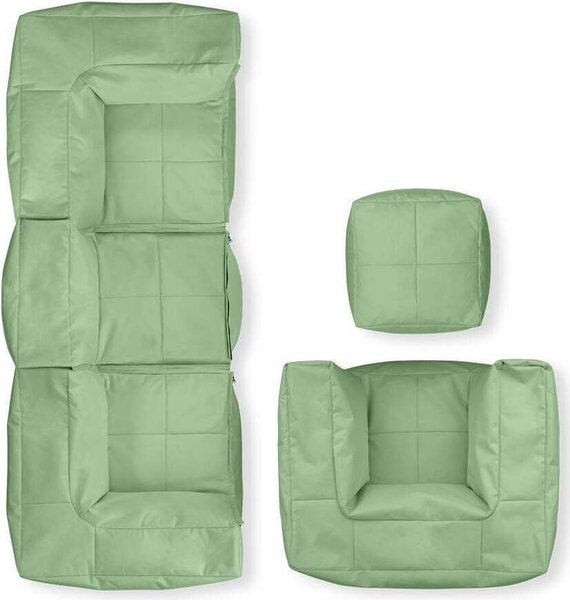 Set base LUMALAND (5 pezzi) - Sistema modulare - Interno ed esterno - Verde pastello
