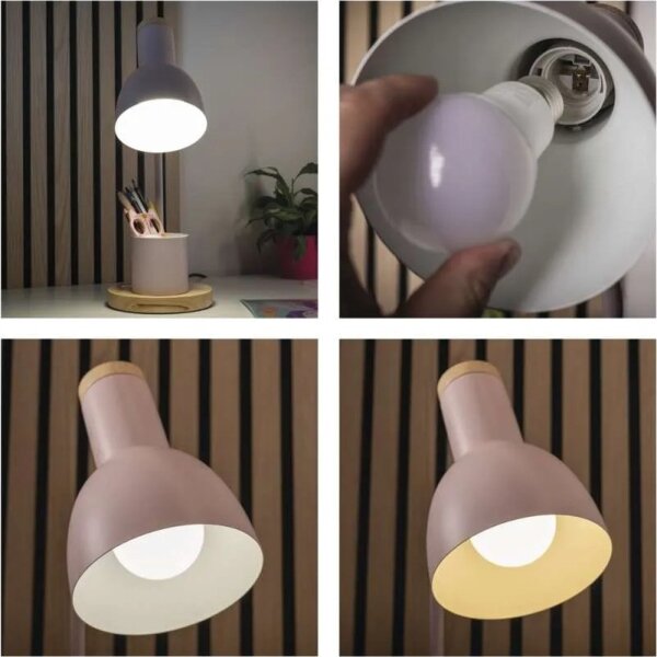 Lampada da tavolo POPPY 1xE27/25W/230V rosa