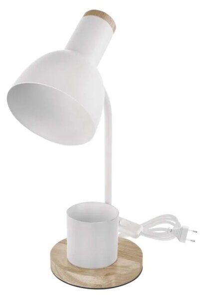 Lampada da tavolo POPPY 1xE27/25W/230V bianca