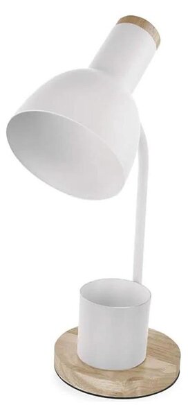 Lampada da tavolo POPPY 1xE27/25W/230V bianca