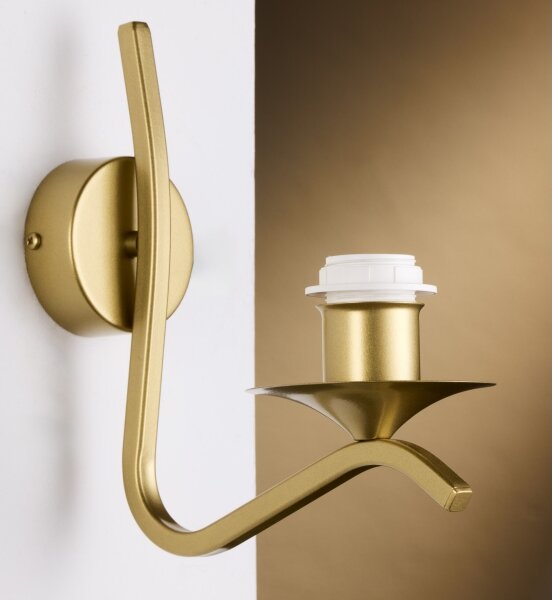 Jupiter 2111 - Applique KASZMIR 1xE27/15W/230V bianco/oro/effetto marmo