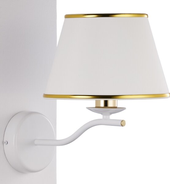Jupiter 2086 - Lampada da parete SAMBA 1xE27/15W/230V bianco/oro