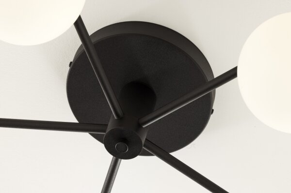 Jupiter 2049 - Lampadario a soffitto PRATO 5xG9/14W/230V nero/bianco