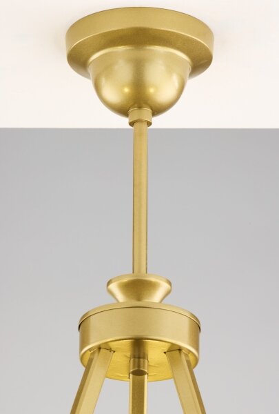 Jupiter 2113 - Lampadario a stelo KASZMIR 3xE27/15W/230V blu/oro