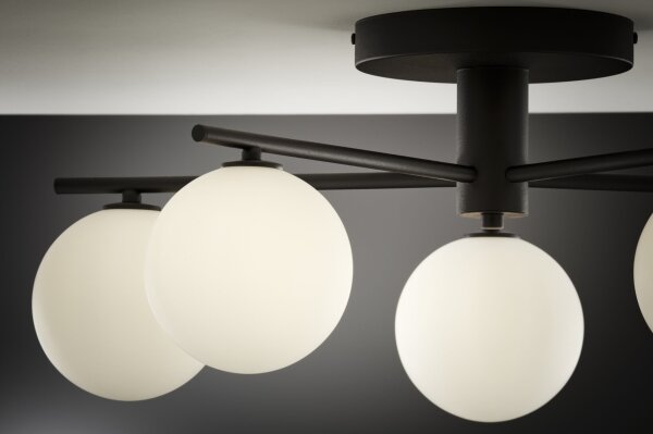 Jupiter 2049 - Lampadario a soffitto PRATO 5xG9/14W/230V nero/bianco