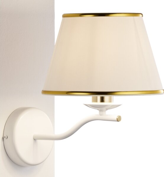 Jupiter 2086 - Lampada da parete SAMBA 1xE27/15W/230V bianco/oro