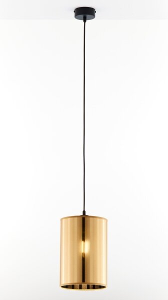 Jupiter 2090 - Lampadario sospeso a cavo CORTINA 1xE27/15W/230V oro/nero