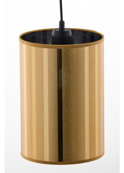Jupiter 2090 - Lampadario sospeso a cavo CORTINA 1xE27/15W/230V oro/nero