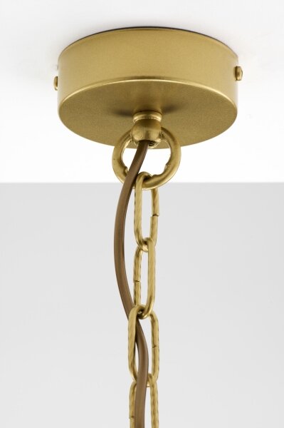 Jupiter 2096 - Lampadario a catena ARTHUR 3xE27/15W/230V bianco/oro/effetto marmo