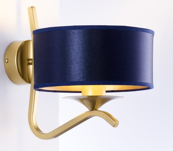 Jupiter 2115 - Lampada da parete KASZMIR 1xE27/15W/230V blu/oro
