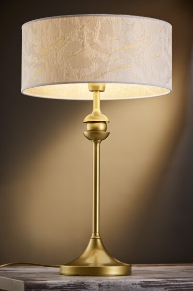 Jupiter 2112 - Lampada da tavolo KASZMIR 1xE27/15W/230V bianco/oro/effetto marmo