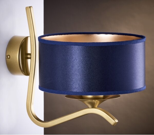 Jupiter 2115 - Lampada da parete KASZMIR 1xE27/15W/230V blu/oro