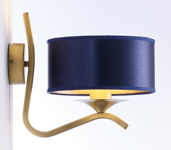Jupiter 2115 - Lampada da parete KASZMIR 1xE27/15W/230V blu/oro