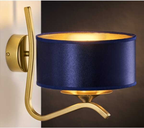 Jupiter 2115 - Lampada da parete KASZMIR 1xE27/15W/230V blu/oro