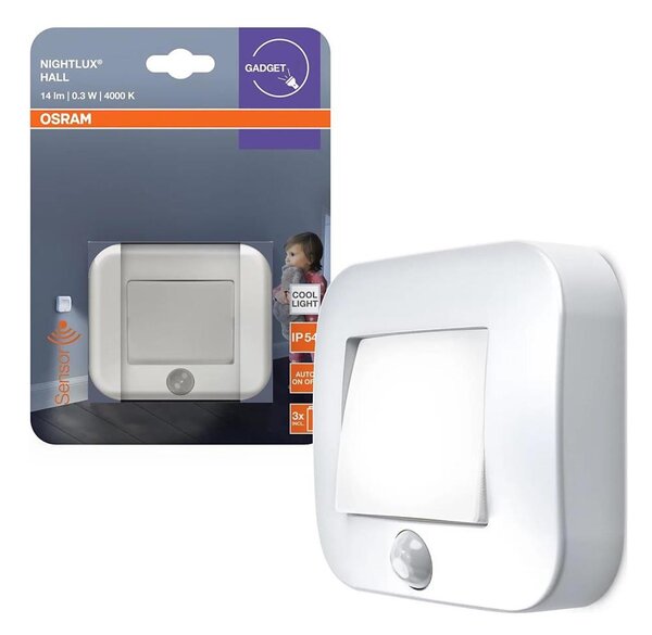 Osram - Luce orientativa a LED con sensore NIGHTLUX LED/0,3W/3xAAA IP54