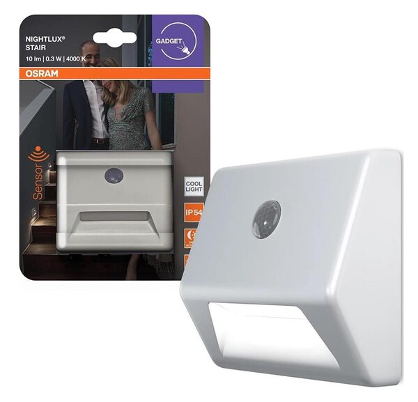 Osram - Lampada per scale a LED con sensore NIGHTLUX LED/0,25W/3xAAA IP54