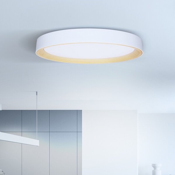 Brilagi - Plafoniera LED dimmerabile LARIOS LED/72W/230V bianca, diametro 59 cm + telecomando