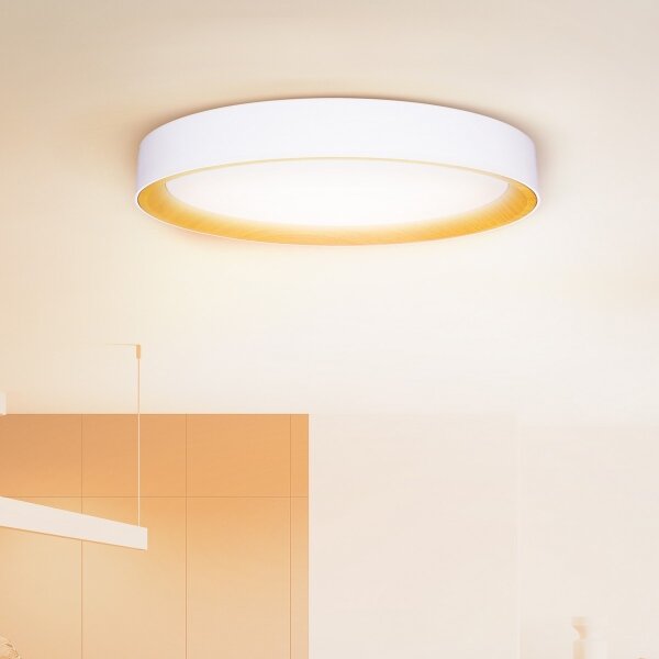 Brilagi - Plafoniera LED dimmerabile LARIOS LED/72W/230V bianca, diametro 59 cm + telecomando