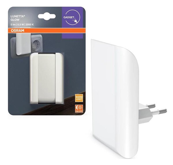 Osram - Luce notturna LED con sensore crepuscolare LUNETTA LED/0,3W/230V