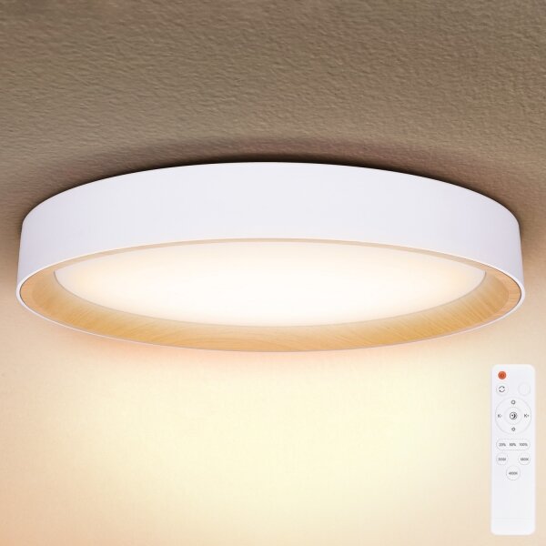 Brilagi - Plafoniera LED dimmerabile LARIOS LED/72W/230V bianca, diametro 59 cm + telecomando