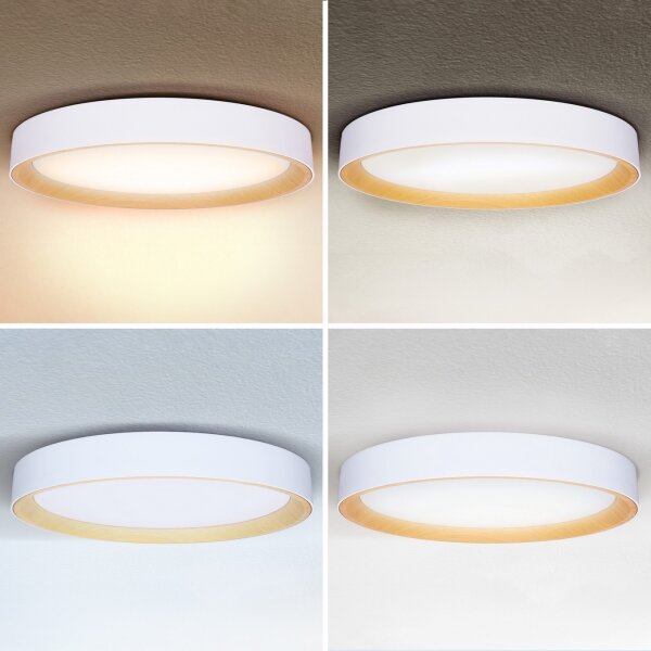 Brilagi - Plafoniera LED dimmerabile LARIOS LED/72W/230V bianca, diametro 59 cm + telecomando