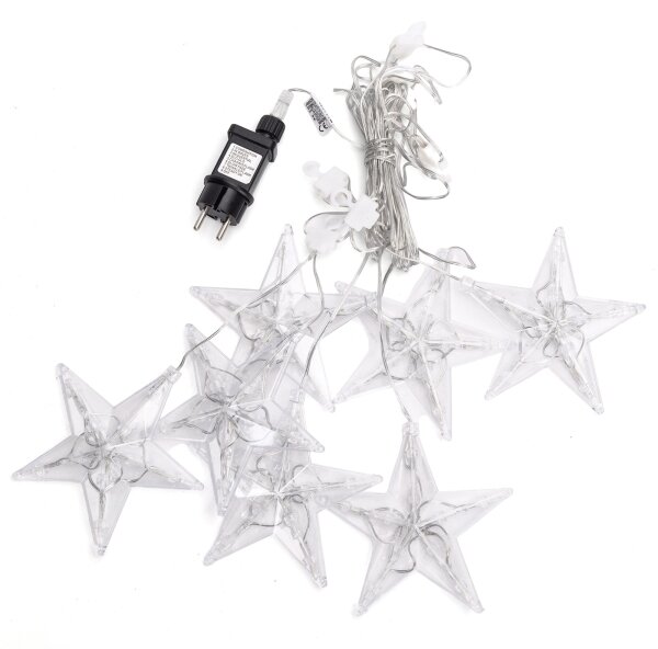 Aigostar - Catena luminosa LED da esterno 70xLED/230V 1,2x1m IP44 bianco freddo a forma di stella