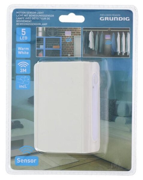 Grundig - Luce notturna a LED con sensore LED/3xAAA