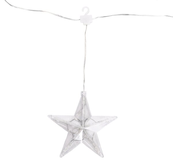 Aigostar - Catena luminosa LED da esterno 70xLED/230V 1,2x1m IP44 bianco freddo a forma di stella