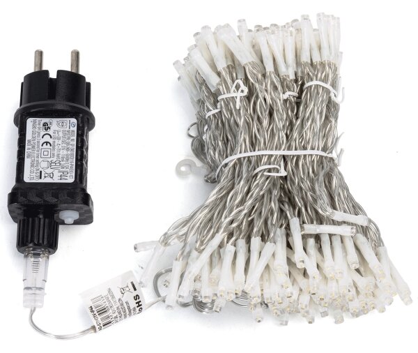 Aigostar - Catena luminosa natalizia LED per esterni 234xLED/3,6W/230V 1,2x1,8m IP44 bianco freddo