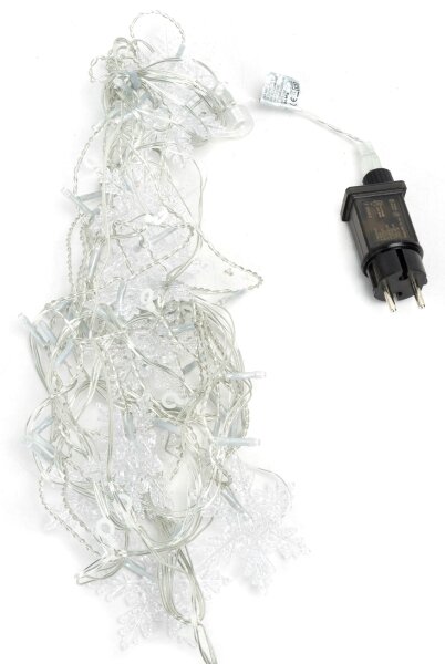 Aigostar - Catena luminosa natalizia a LED per esterni 120xLED/6W/230V/8 funzioni 3x0,7m IP44 bianco freddo+telecomando