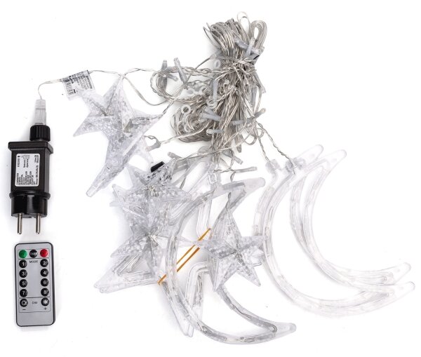 Aigostar - LED RGBY catena luminosa natalizia per esterni 120 LED/6W/230V/8 funzioni 3x0,6 m IP44 + telecomando