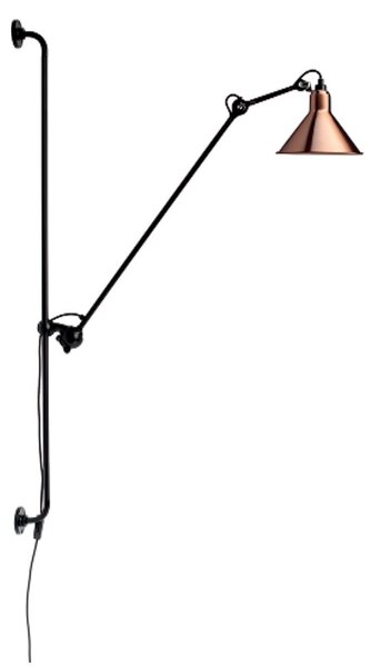 Applique da parete Lampe Gras, 214 Round, Nero, Soggiorno, Metallo, Design