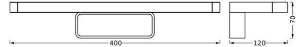 Ledvance - Illuminazione a LED per specchi da bagno DISC BAR LED/7W/230V 3000/4000K IP44