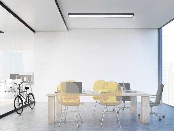 Plafoniera LED LED/32W/230V 4000K 120x7 cm nero