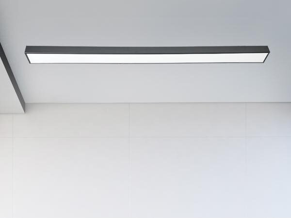 Plafoniera LED LED/32W/230V 4000K 120x7 cm nero